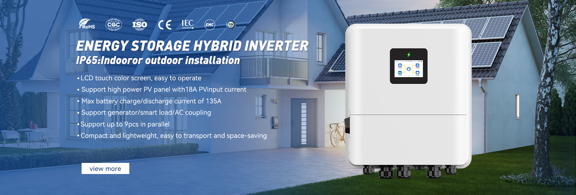 calidad Del inversor solar híbrido de la rejilla fábrica