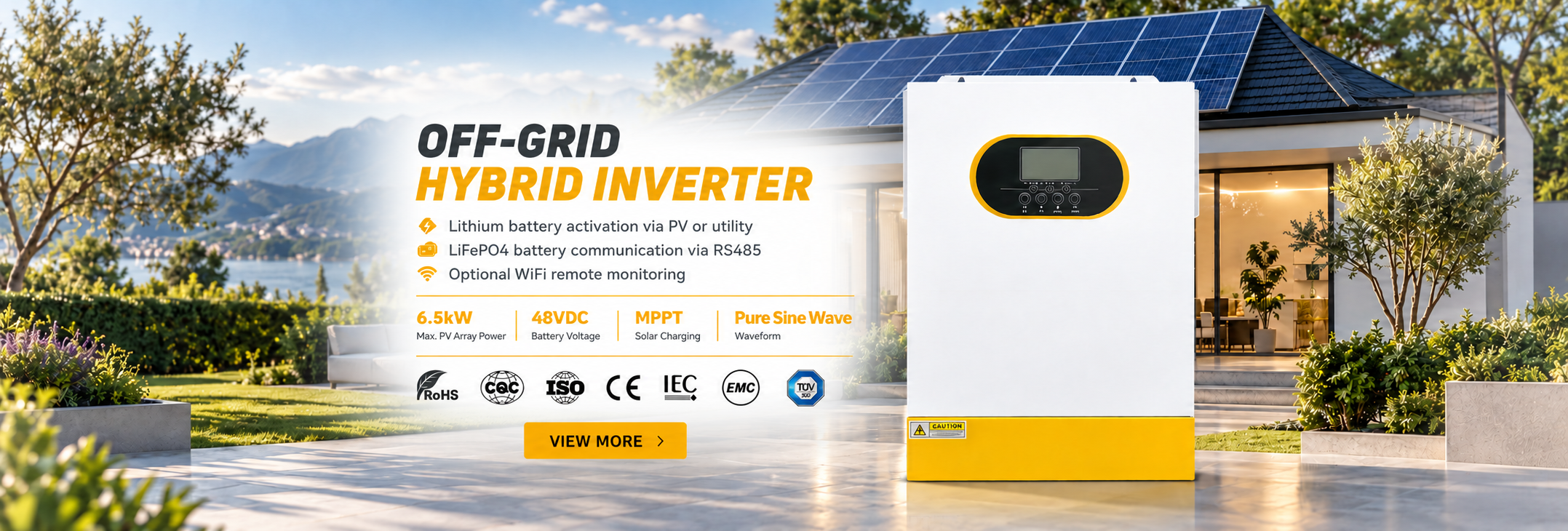 Calidad Del inversor solar híbrido de la rejilla Fábrica