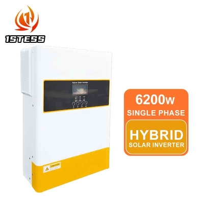 Tensión de salida nominal 48V 120A MPPT Invertidor híbrido solar de onda seno pura 5.5KW 6.2KW
