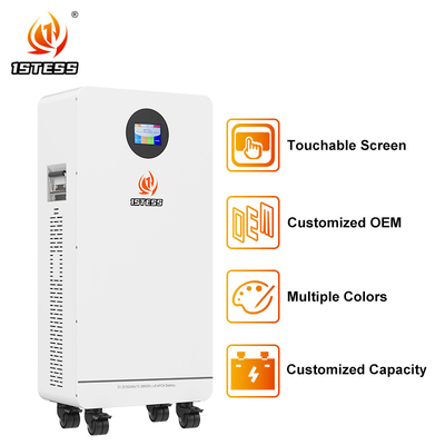 15.36Kwh Lifepo4 Batería 51.2v 300Ah Modelo de ruedas Batería del sistema de almacenamiento de energía para el hogar