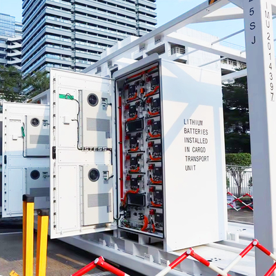 CE FCC Solución de sistema solar de almacenamiento de energía industrial en contenedor de 20 pies 1Mwh 3Mwh 5Mwh con monitoreo y control remoto
