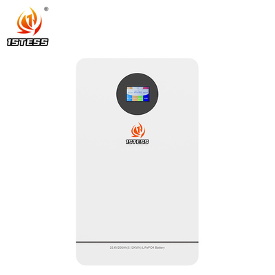 Batería de litio lifepo4 25.6V 200Ah 5.12kwh para almacenamiento de energía en el hogar
