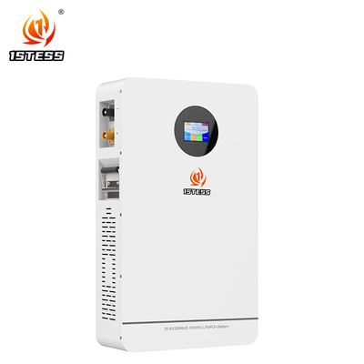 5.12kWh Sistema de almacenamiento de litio 200ah 25.6V Lifepo4 Batería de pared