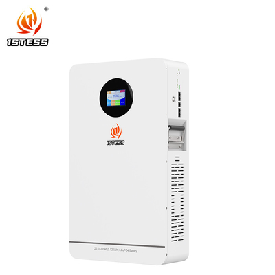 Lifepo4 25.6V Batería solar Inversor Híbrido Energía solar Batería montada en la pared 200Ah 5.12kwh Batería de iones de litio