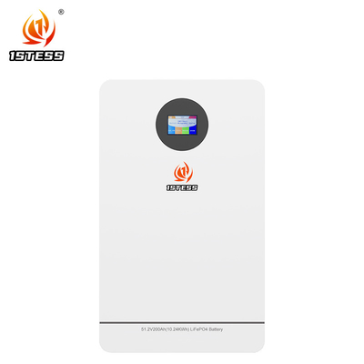 Alta capacidad 200Ah 51.2V 10.24kwh Lifepo4 PowerWall Almacenamiento de energía de pared Batería de iones de litio 6000 ciclos