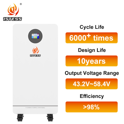 300Ah Batería solar de litio 15.36kWh Lifepo4 Batería móvil 51.2V Sistema de almacenamiento de energía para el hogar -20°C a 55°C