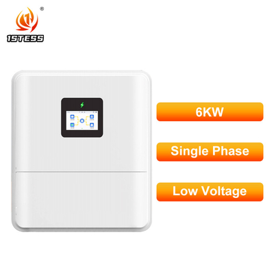 Inversor solar híbrido de alta eficiencia de 6kW con doble MPPT para respaldo de batería de litio y plomo ácido