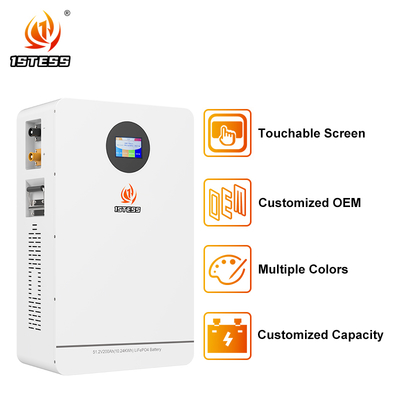 Batería Residencial Inteligente de 10.24kWh 51.2V 200Ah con Control Táctil