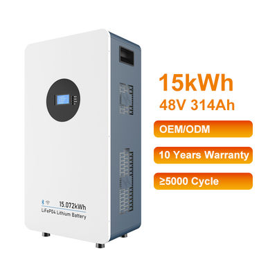 Sistema de almacenamiento de energía para el hogar todo en uno con 48V 314Ah Lifepo4 Batería de litio 15kwh para energía de respaldo