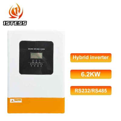 Fast Shipping 48V 5.5kW 6.2kW Single Phase Hybrid Solar Inverter Off Grid MPPT Pure Sine Wave