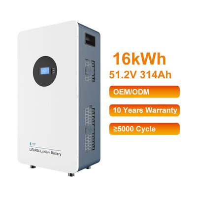 Premium Quality All in One Wall Mounted Home Energy Storage Battery 51.2V 314Ah 16KWh Lifepo4 Lithium Battery Pack