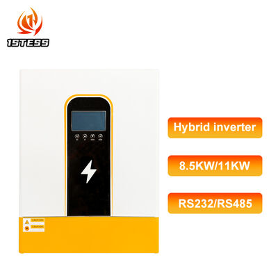 Inversor solar híbrido de fase única de 48V 8.5kw 11kw Onda senoidal pura con compatibilidad de batería RS485 LiFePO4