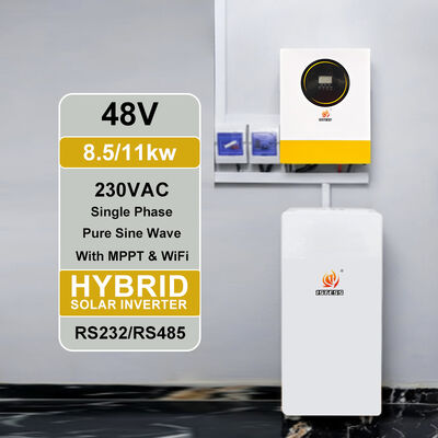 8500W 48V Batería de onda senoidal pura MPPT Inversor solar sin soporte de batería Cargador de 140A