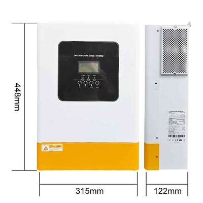 5.5kW & 6.2kW 48V Single Phase Pure Sine Wave Inverter MPPT 60-500Vdc AC Input 40A for Home and Business